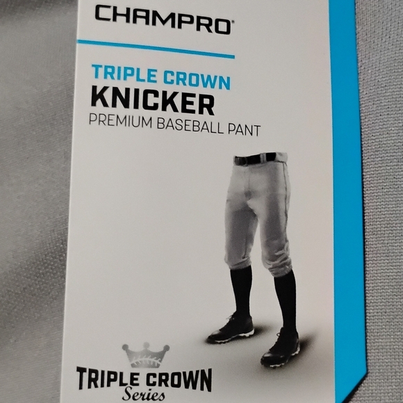 champro baseball pants youth L gray knicker elastic bottom - Picture 4 of 13